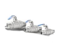 1 Pcs 1/4"" 3/8"" 1/2"" 3/4"" 1"" 1-1/4"" 1-1/2"" 2"" Two-Piece Ball Valve 304 Stainless Steel Double Outer Wire Ball Valve 0.25 Inch(1 14)