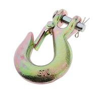 1 Pcs 1/4In G70 Steel Clevis Winch Hook Heavy Duty Zinc Plated