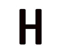 1 Pcs 10/12 cm 3D English Letter Digits House Number Floating Exterior Sign Plate Art Wall Sticker Luxury Acrylic Mailbox(H,12cm)