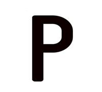 1 Pcs 10/12 cm 3D English Letter Digits House Number Floating Exterior Sign Plate Art Wall Sticker Luxury Acrylic Mailbox(P,10cm)