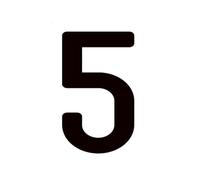 1 Pcs 10/12 cm 3D English Letter Digits House Number Floating Exterior Sign Plate Art Wall Sticker Luxury Acrylic Mailbox(5,10cm)