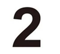 1 PCS 10CM 15CM English Letters Wall Sticker Acrylic Black Arabic Numerals Decals Self-Adhesive Home(2,Height 10cm)