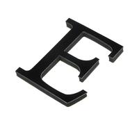 1 Pcs 10cm Black 26 English Letters Wall Sticker 3D Mirror Acrylic Decals Self-Adhesive Decor Art Mural Home Party(E)