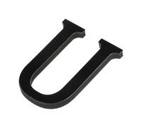 1 Pcs 10cm Black 26 English Letters Wall Sticker 3D Mirror Acrylic Decals Self-Adhesive Decor Art Mural Home Party(U)