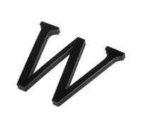 1 Pcs 10cm Black 26 English Letters Wall Sticker 3D Mirror Acrylic Decals Self-Adhesive Decor Art Mural Home Party(W)