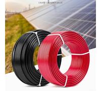 1 Pcs 12 For AWG Solar PV Cable Wire with PV Connector for Reliable Outdoor Energy Solutions (Black 5M)