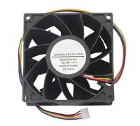 1 Pcs 12V 9cm 92x92x38mm Two Balls 92mm x 38mm Brushless Cooling Fan 90x90mm Big Air Flow 4 Wires 4Pin 12 Volt