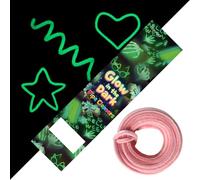 1 PCS 13 Meter / 511 inch Glow-in-The-Dark Pipe Cleaner for Halloween Decorations | Chenille Stem with Dense Fiber | Long Craft Supplies for DIY Spooky Arts & Crafts (Light Red)