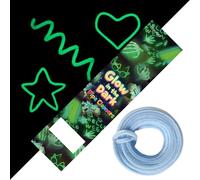 1 PCS 13 Meter / 511 inch Glow-in-The-Dark Pipe Cleaner for Halloween Decorations | Chenille Stem with Dense Fiber | Long Craft Supplies for DIY Spooky Arts & Crafts (Light Blue)