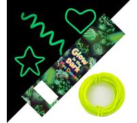 1 PCS 13 Meter / 511 inch Glow-in-The-Dark Pipe Cleaner for Halloween Decorations | Chenille Stem with Dense Fiber | Long Craft Supplies for DIY Spooky Arts & Crafts (Fluorescent Yellow)