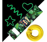 1 PCS 13 Meter / 511 inch Glow-in-The-Dark Pipe Cleaner for Halloween Decorations | Chenille Stem with Dense Fiber | Long Craft Supplies for DIY Spooky Arts & Crafts (Medium Yellow)