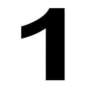 1 Pcs 15/20/25/30cm Stainless Steel Silver House Number Address Sign 0-9 Outdoor Numbers Home Numeros(Black No.1,30cm)