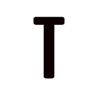 1 Pcs 15 Cm 3D English Letter Digits House Number Floating Exterior Sign Plate Art Wall Sticker Luxury Acrylic Mailbox(T)