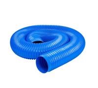 1 Pcs 1m Blue Flexible Puncture Resistant PVC Heavy-Duty Dust Collection Hose, Plastic Spiral Smoke Collectior Corrugated Pipe 32/40/45/50/55/60/65mm(60mm)
