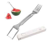 1 PCS 2-in-1 Stainless Steel Fruit Cutter,Watermelon Cutter Slicer Tool,Stainless Steel Fruit Cutter Watermelon,Watermelon Cutter,Watermelon Slicer Cutter Tool,Watermelon Windmill Cutter