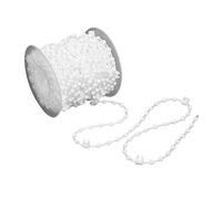 1 Pcs 20 Meter 200 Clips Vertical Blind Bottom Chain,Vertical Blinds Repair Parts Replacement Accessories,for 3.5 Inch/89 mm Slats(White)