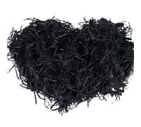 1 Pcs 200g Black Shredded Tissue Paper, Shredded Tissue Paper, Empty Gift Box Filling, Raffia Filler for Packaging Protection Decoration for Birthdays Weddings Festivals Gift Boxes Hampers Filling