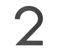 1 Pcs 20cm 8 Inch 0-9 Letters Big Floating House Number Relief Numbers Address Sign Modern Door Plates Home Yard Outdoor Numeros(Black-2)