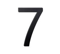 1 Pcs 3/4 inch Black Aluminum Letters Floating House Address Numbers For Outside Modern Metal Door Hous(7,4inch)