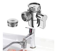 1 Pcs 3 Way Shower Diverter Valve M22 X M24 Tap Adapter for Dishwashers Washing Machines Shower Nozzles in Kitchen Sink Tap and Bathroom Ordinary Shower Hoses or Water Supply Hoses