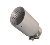 1 Pcs 304 Matte Stainless Steel Car Muffler Tip Exhaust Tip Pipe Universal 60mm 63mm For Golf GTI Nozzle Car Exhaust Tip(Inlet63-89MM)