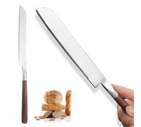 1 Pcs 304 Stainless Steel Bread Cutting Knife, Multifunction Serrated Pastry Knife, Sharp Bread Knives, Ergonomic Wooden Handle, Suitable for cutting bread, pastries, cakes, fruits, vegetables.
