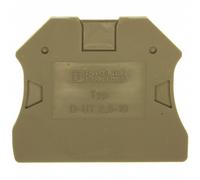 1 pcs : 3047028 - CONN TERM BLK END PLATE RAIL GRY