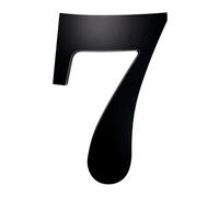 1 Pcs 30CM Address Numbers For House Black Large Floating Modern Rust-proof Door Garage Gate Number Outdoor Acrylic(No.7)