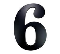 1 Pcs 30CM Address Numbers For House Black Large Floating Modern Rust-proof Door Garage Gate Number Outdoor Acrylic(No. 6)