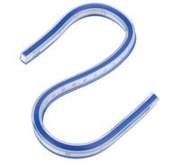 1 pcs 30cm Flexible Curve Ruler Plastic Double Sided Ruler for Engineering Drawing Design Drafting Graphics Painting