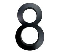 1 PCS 30cm Large House Numbers For Outside 12 Inches Modern Black Floating Door Garage Gate Address Thicken 10mm(No. 8)