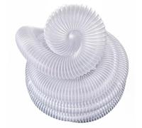 1 Pcs 32/40/45/50/55/60/65MM Flexible High Elasticity Thick PVC Transparent Dust Collection Hose, Heavy-Duty PVC Smoke Collectior and Exhaust Pipe - 1.5-Meter(45mm)