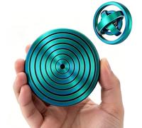 1 PCS 3D Printed Fidget Toy for Adults kids,3d Printed Fidget Toys-Stress Relief Spinner with 360° Rotation,Stress Relief Desk Toy,Unwinding Spiral Reel,for Anxiety & Focus Office Home Travel (Green)