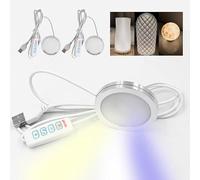 1 PCS 3D Printer LED Lamp Kit 001, 3 Color Temperature Adjustable Brightness 3000-6400K, Compatible with Bambu lab A1/A1mini/P1S/P1P/X1C Makerworld Maker's Supply Hardware Kit (2 PCS)