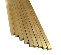 1 Pcs 3mm Thick Brass Square Bar, Width 3mm, 4, 5, 6, 8, 10, 12, 15, 18, 20, 25, 30, 35, 40, 50 Mm Flat Stick Rods, 500mm Long Solid Metal Plate Strip(3 x 3 mm)