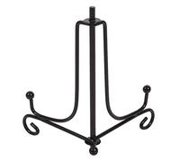 1 pcs 4" - 12" Iron Display Stand Easel Classic Display Stand Black Iron Easel Plate Holder Stand Bowl Plate Photo Frame Book (2#)