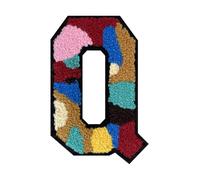 1 PCS 4.5" Camouflage Iron On Chenille Letter Patch - Alphabet Patches for Clothing, Jackets, Backpacks, Hats for Personalized Decor, Custom Name, and Crafts. (Q)