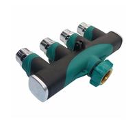 1 Pcs 4 Way Garden Hose Connector Zinc Alloy Splitter Adapter Fits with Outdoor Faucet Sprinkler Drip Irrigation 3/4 Inc