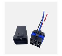 1 Pcs 40A waterproof integrated automotive relay 12V-four/five-pin with wired socket(12V five pins)