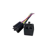 1 Pcs 40A12V five-pin light strap socket car relay car four-pin normally open(Light back 12V four pins)