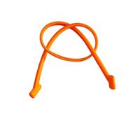 1 PCS 44cm Silicone Eyeglasses Cords Strap Sport Anti-Slip Sunglasses Chain String Glasses Ropes Accessories(Orange)