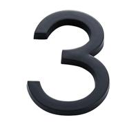 1 Pcs 4inch/10cm Durable For Home Mailbox Hotel Address Acrylic 0 To 9 Numeral Tag Door Label Number Plate Sign(Number 3)