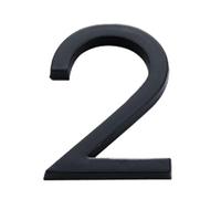1 Pcs 4inch/10cm Durable For Home Mailbox Hotel Address Acrylic 0 To 9 Numeral Tag Door Label Number Plate Sign(Number 2)