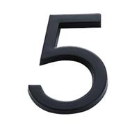 1 Pcs 4inch/10cm Durable For Home Mailbox Hotel Address Acrylic 0 To 9 Numeral Tag Door Label Number Plate Sign(Number 5)