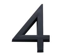 1 Pcs 4inch/10cm Durable For Home Mailbox Hotel Address Acrylic 0 To 9 Numeral Tag Door Label Number Plate Sign(Number 4)