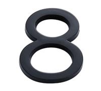 1 Pcs 4inch/10cm Durable For Home Mailbox Hotel Address Acrylic 0 To 9 Numeral Tag Door Label Number Plate Sign(Number 8)