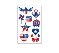 1 Pcs 4th of July Temporary Tattoos,American Eagle Design Etc,250 Anniversary USA Temporary Tattoos,Fourth of July USA Independence Day Patriotic Party Favors