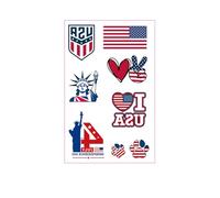 1 Pcs 4th of July Temporary Tattoos,American Element Shield Design Etc,250 Anniversary USA Temporary Tattoos,Fourth of July USA Independence Day Patriotic Party