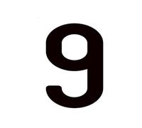 1 Pcs 5/8 cm 3D English Letter Digits House Number Floating Exterior Sign Plate Art Wall Sticker Luxury Acrylic Mailbox(9,8cm)