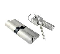 1 Pcs 55 60 70 80 90 100 110 120mm Cylinder Living Room Lock Handle Customized Brass Key Double Open Lock Door Window Security(SLY-100(50-50))